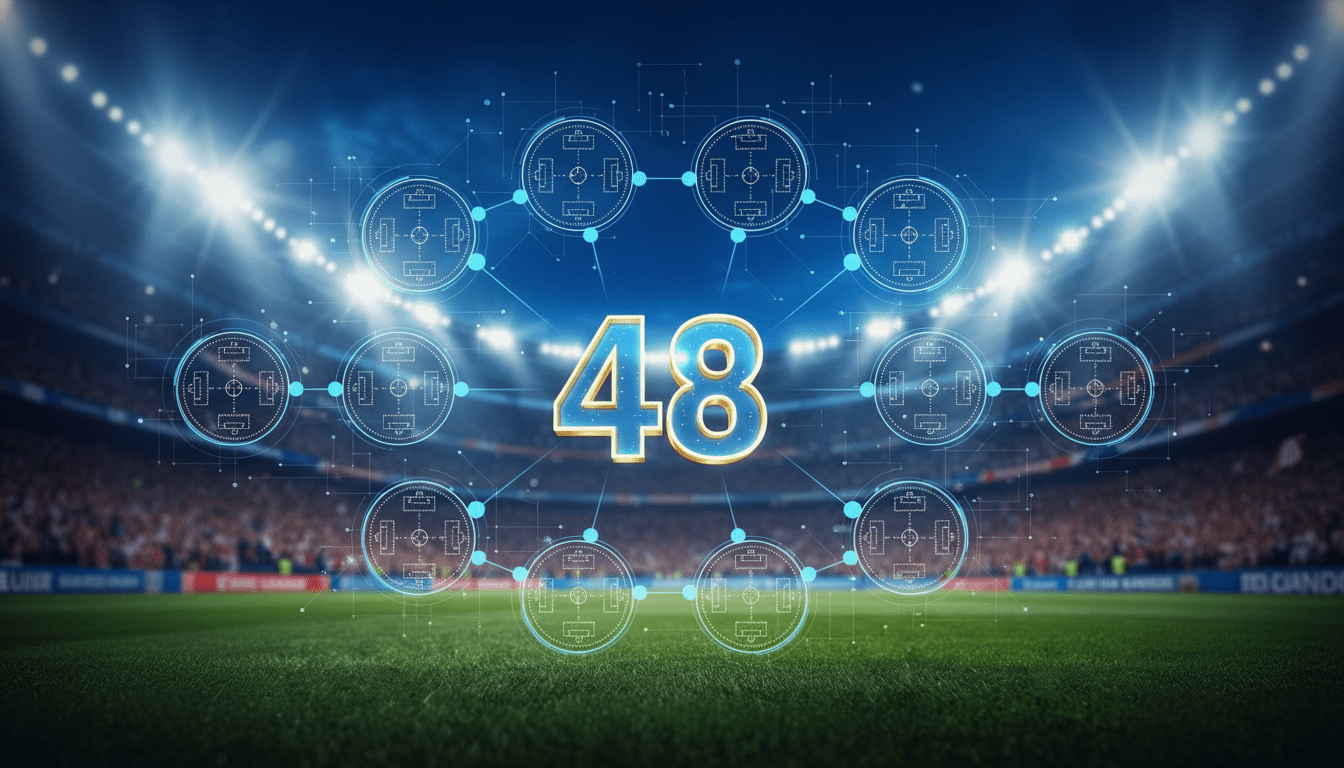 Visual representation of the new 48-team format and 104 matches for the 2026 World Cup